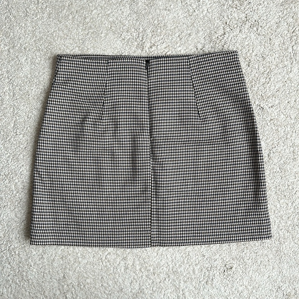 NWT Mango Houndstooth Miniskirt - Brown - Picture 4 of 5